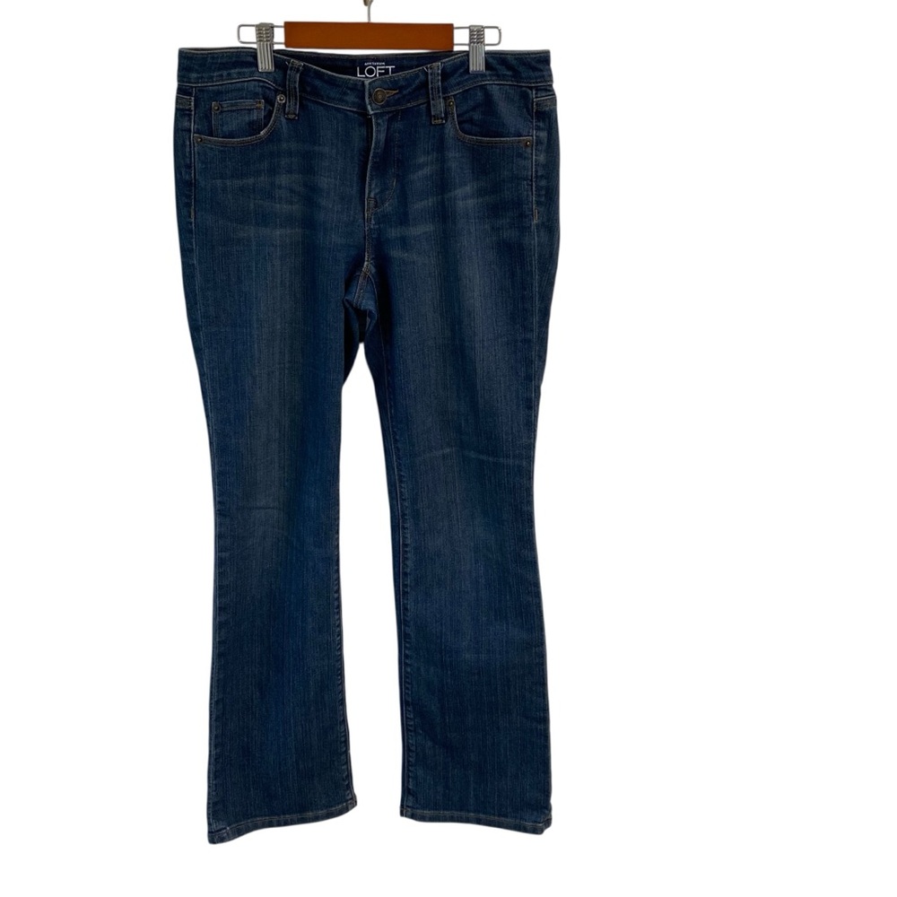 Ann Taylor LOFT Original Bootcut Ladies Blue Jeans Med Wash Size 8P